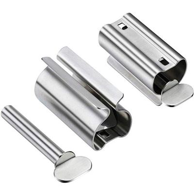 China Viable Stainless Steel Toothpaste Tube Squeezer Toothpaste Squeezer Rollers, Metal Toothpaste Tube Wringer Seat Holder Rack for sale