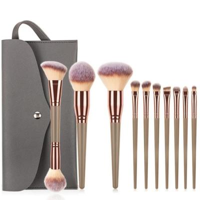 China Angular Blush Makeup Brush Set, 15Pcs Premium Synthetic Fan Powder Kabuki Foundation Brushes Concealer Eyeshadows Make Up Brushes Kit for sale