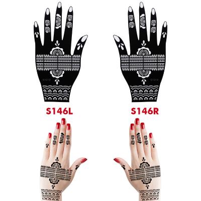 China Temporary Henna Tattoo Stickers Kit, Indian Waterproof Temporary Hand Tattoo Stickers, During Beach, Festivals, and Parties for sale