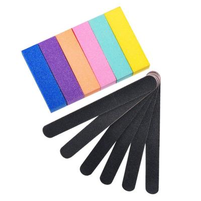 China Custom Sponge Nail Files and Protect Kit Professional Rectangular Art Care Buffer Block Manicure Tools Factory 100/180 Grit 12Pcs/Pack for sale