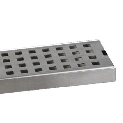 China Hot Sale Stainless Steel Bathroom Tile Insert Floor Drain Bathroom Shower Deodorizer Rectangular Floor Drain Easy Storage for sale