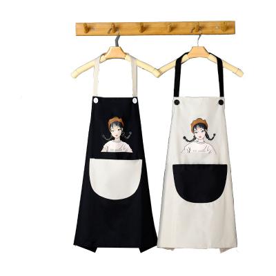 China Modern New Style Waterproof and Oil-proof Pocket Mobile Phone Belt Multicolor Customizable Kitchen and Cute Girl Cooking Chef Apron for sale