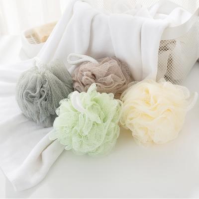 China Body Wash Quality Rich Foam Nylon Sponge Big Color Pure Bath Ball For Household Bath Shower Accessories for sale