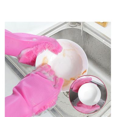 China New modern silicone magic tableware brush pot thermal insulation and long high temperature mitt household magic kitchen for sale