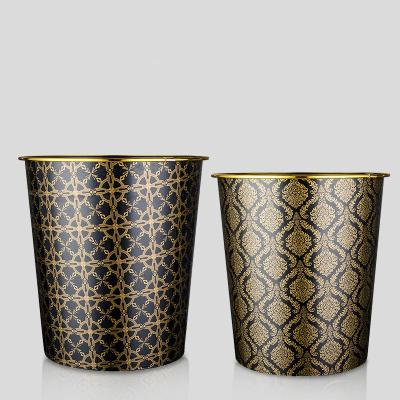 China Phnom Penh Cylinder Large PP Material Anti-aging Open Single Uncovered Viable Creative Multi-scene Appropriate Trash Bin for sale