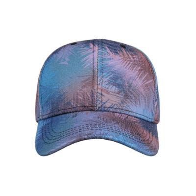 China Coloful JOINT Bamboo Leaves Printing On Baseball Hats Covers Pretty Baseball Hats for sale