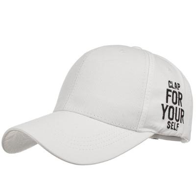 China Custom Stock Baseball Hats Side Flat Embroidered 6 Panel Logo Baseball Hat for sale