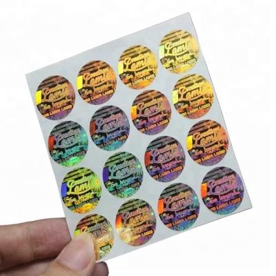 China 2021 Factory Wholesale 3d Holographic Anti Counterfeit Clear Private Hologram Stickers Security Effect Sticker for sale