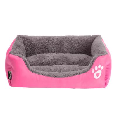 China Factory Stocked Small Animals Pet Beds Stored Wash Mechanical Fiber Cheap Pet Bed for sale