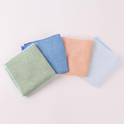 China Best Selling Viable Microfiber Kitchen Cloth Microfiber Kitchen Towel Large 25*35CM Pearl Plain Weave Rice Grains shinerTowel for sale