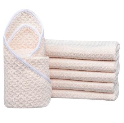 China Viable Mora Mona 5 Pcs Set Terry Face Towels Fiber Makeup Remover Cloth Bamboo White Bamboo Face Towels for sale