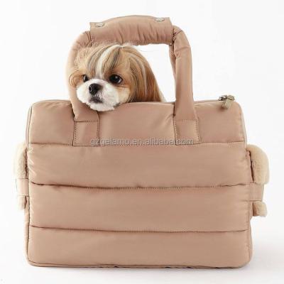 China High Quality Custom Foldable Lightweight Comfortable Breathable Luxury Oxford Pet Cat Dog Carrier Tote Travel Bag Pet Carrier Bag for sale