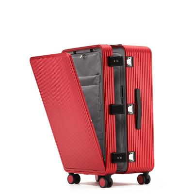 China Aluminum case 2023 new Front Open Aluminum Luggage unique suit tending for sale