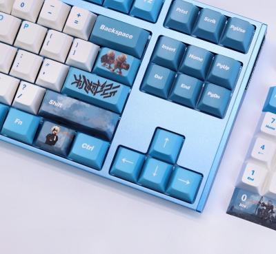 China Colored Heat Sublimation Mechanical Keyboard Keycaps PBT Keycaps for sale