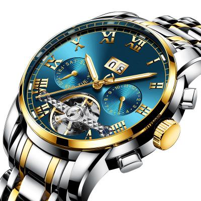 China Automatic Date Stainless Steel Strap Mechanical Waterproof Business Men's Watch Waterproof Luminous Watch for sale