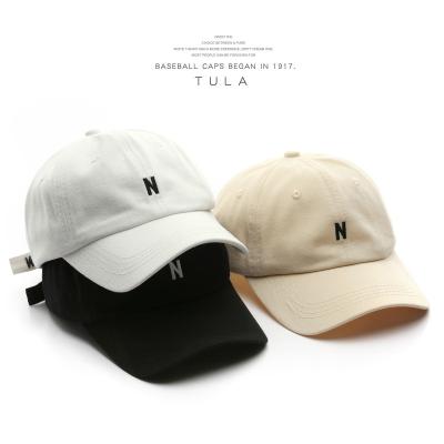 China 2022 COMMON Retro Hot Selling Literary Art Style Short Brim Soft Tops Baseball Hats Unisex Custom Logos Fitted Hats for sale