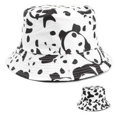 China Fashoion Travel Leisure Sports Polyester Hot Selling Outdoor Fashion Front Panda Cow Print Hat for sale