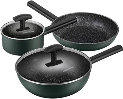 China Non stick sustainable pots and pan for induction stove for sale