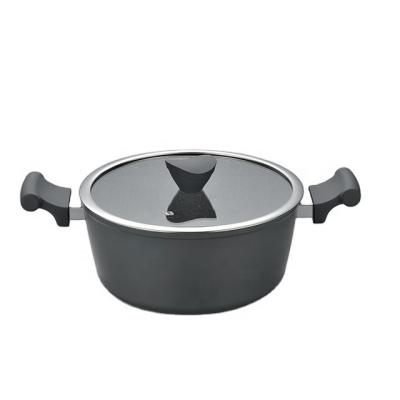 China Sustainable Amazon Most Popular Nonstick Marble Coating Cooking Pot Casserole With Induction Bottom for sale