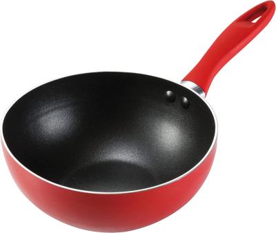 China Hot Selling High Quality Aluminum Pressed Wok Pan Viable Cooking Pan Non Stick Coating Stick Cookware Non for sale