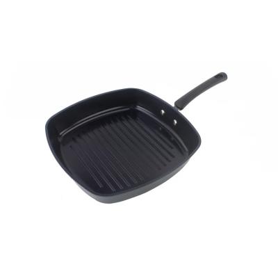 China Sustainable Aluminum Ceramic CoatingNon-stick 28 Square Grill Pan for sale