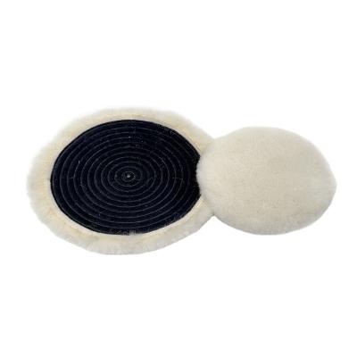 China Car glass marble polishing High quality 100% Natual Wool Polishing Pad  wool polishing buffing pad and car single side for sale