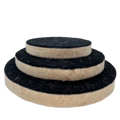 China Polishing marble Flocking wool wheel felt polished high density fine self-adhesive pad for sale