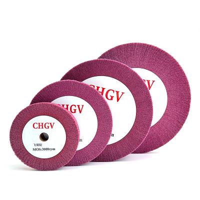 China Car Painting And Rust Removal Wire Drawing Polishing Wheel Abrasive Polishing Flap Burnishing Wheel for Wire Drawing Metal Iron Aluminum Polishing for sale