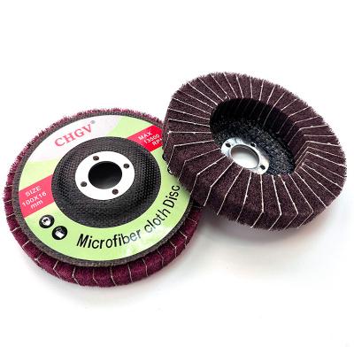 China Metal surface polishing grinding 7447C Non-woven abrasive deburring polishing wheels buffing flap wheel for hardware for sale