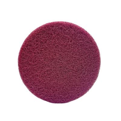 China Polishing  Three inches Multi-purpose Flocking Scouring Pad  Stainless steel kitchenware Polishing Pad Cleaning Pad for sale