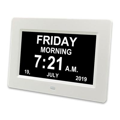 China Class 2022 7inch Mini Cheap Home Office Students Alarm Clock Digital LED Table Desk Night Light Hot Selling Clock for sale