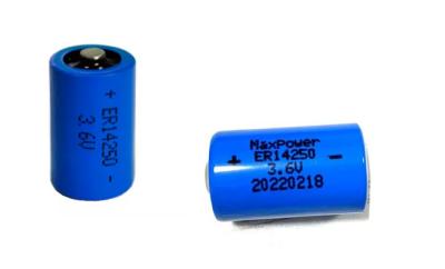 China 1/2 AA Lithium-Thionylchlorid-Batterie 3.6v Er14250 1200mAh zu verkaufen