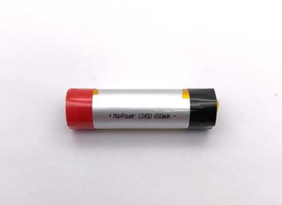 China 13450 3.7V 650mAh E Entladestrom der Zigaretten-Batterie-1C zu verkaufen