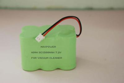 China NICD-Batterien/Nimh-Batterie verpackt SC1500mAh 7.2V für Staubsauger zu verkaufen