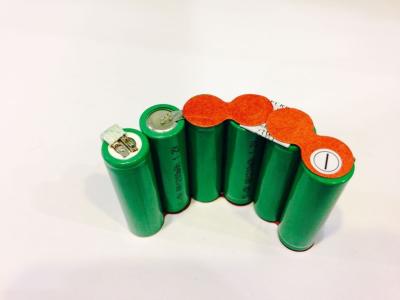 중국 에너지 Nimh 주문을 받아서 만들어진 녹색 건전지는 7.2V 1200mAh 낮은 내부 저항을 포장합니다 판매용