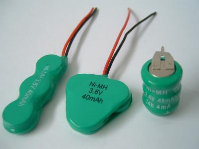 China reproductore de DVD portátil recargable de la batería 40mAh de Nimh del botón 3.6V en venta