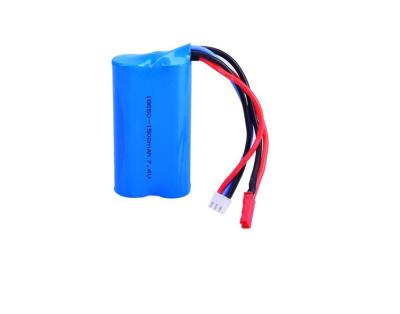 China tarifa de la descarga de las baterías recargables 15C de la ión de litio 7.4V 18650 1500mAh para Aeromodel/el juguete eléctrico en venta