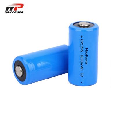 Cina Batteria di CR123A 1600mAh Li Mno2, lunga vita primaria della batteria al litio di 3.0V ptc in vendita