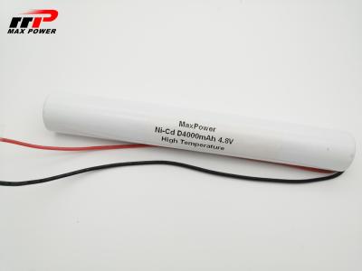 China 70 Graad4.8v 4000mAh NiCd Navulbare Batterijen voor Noodsituatieinrichting Te koop