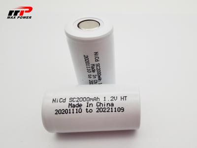 중국 니카드 전지 1.2V 2000mAh 높은 비율 10C 15C 베터리 셀 판매용