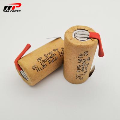 중국 고전력 니켈-카드뮬 전지 서브 Ｃ 닉드 충전지 1.2V 1800mAh 판매용