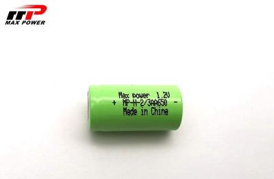 China 2/3AA 650mAh 1.2V Rechargeable Nimh Battery Pack With UL CE BIS for sale