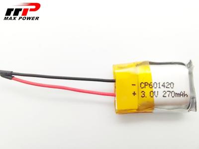 中国 3.0V 270mAh 601420 李 Mno2 電池 601420 リチウム一次電池 販売のため