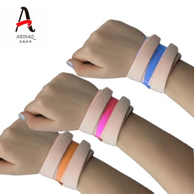 China Minimalistic customized bracelets with elastic braided multi-color optional backing for sale