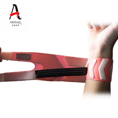 China Custom Minimalistic Logo Sports Sweatband Wristband Wristband Men's and Women's Hand Weightlifting Palm Elastic Support Wristband for sale