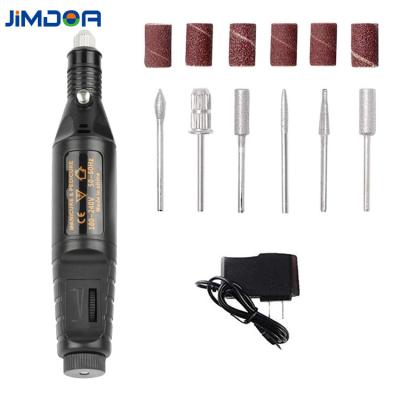 China Custom Logo Podiatry Tool Nail Drill Machine OEM/ODM Beauty Jimdoa Portable Nail Art Drill Machine With Usb Cable for sale