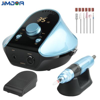 China New Hot Sale Jimdoa Plastic Manicure Pedicure Drill For Acrylic Nail Hand Nail Drill Machine 35000RPM 45W for sale