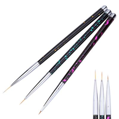 China Eco-friendly Private Label Nail Products Nail Brushes Pure 100% Kolinsky Sand Pen Wholesale Nail Art Liner Brush for sale