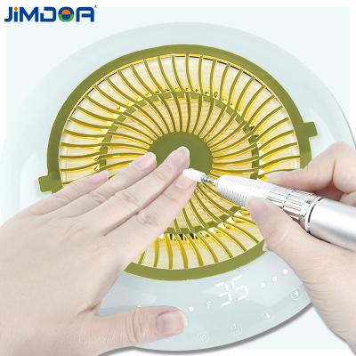 China ABS Jimdoa 2 in 1 Electric Nail Dust Suction Collector Polishing Vacuum Cleaner with Nail Drill Machine for Nail Salon for sale