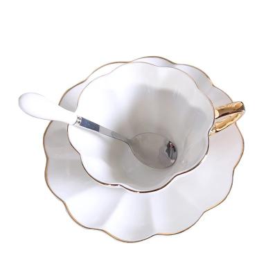 China Viable Western SU47 Tea Cup Sets New Coffee Cup and Saucer Set Marry Bone China Ceramic Coffee Cup Set for sale